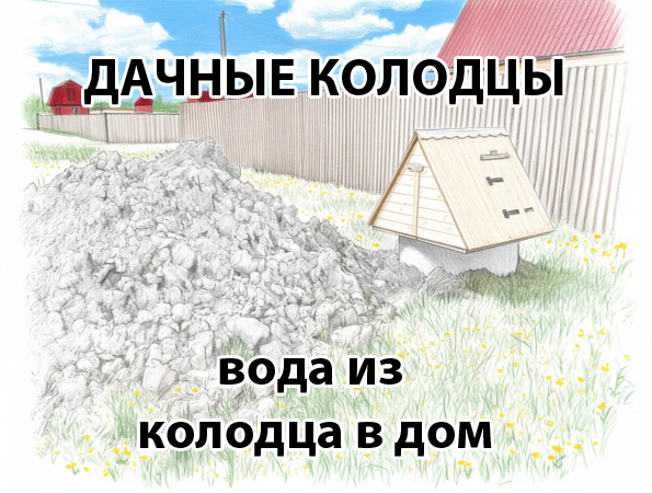 дачный колодец вода в дом